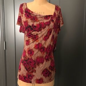 Anthro one September drape top blouse